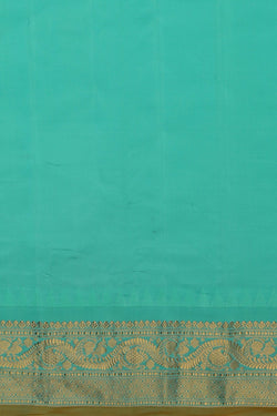 Image of Gadwal Silk Ruby Red Saree