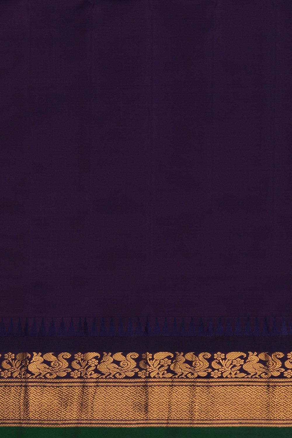 Gadwal Silk Teal Green Saree