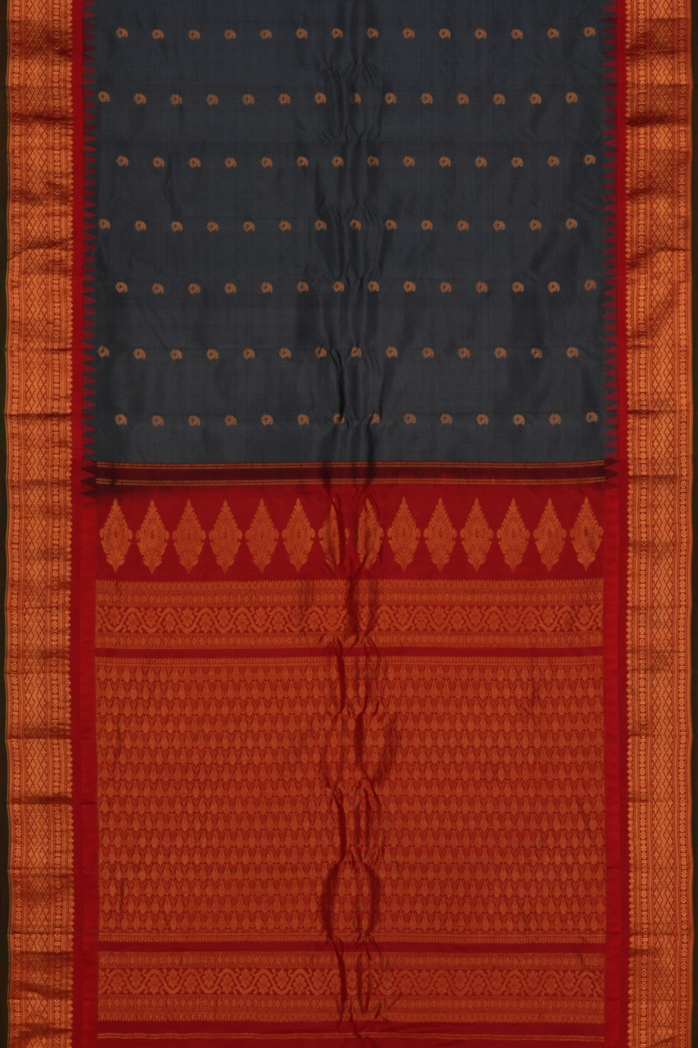 Gadwal Silk Grey Saree