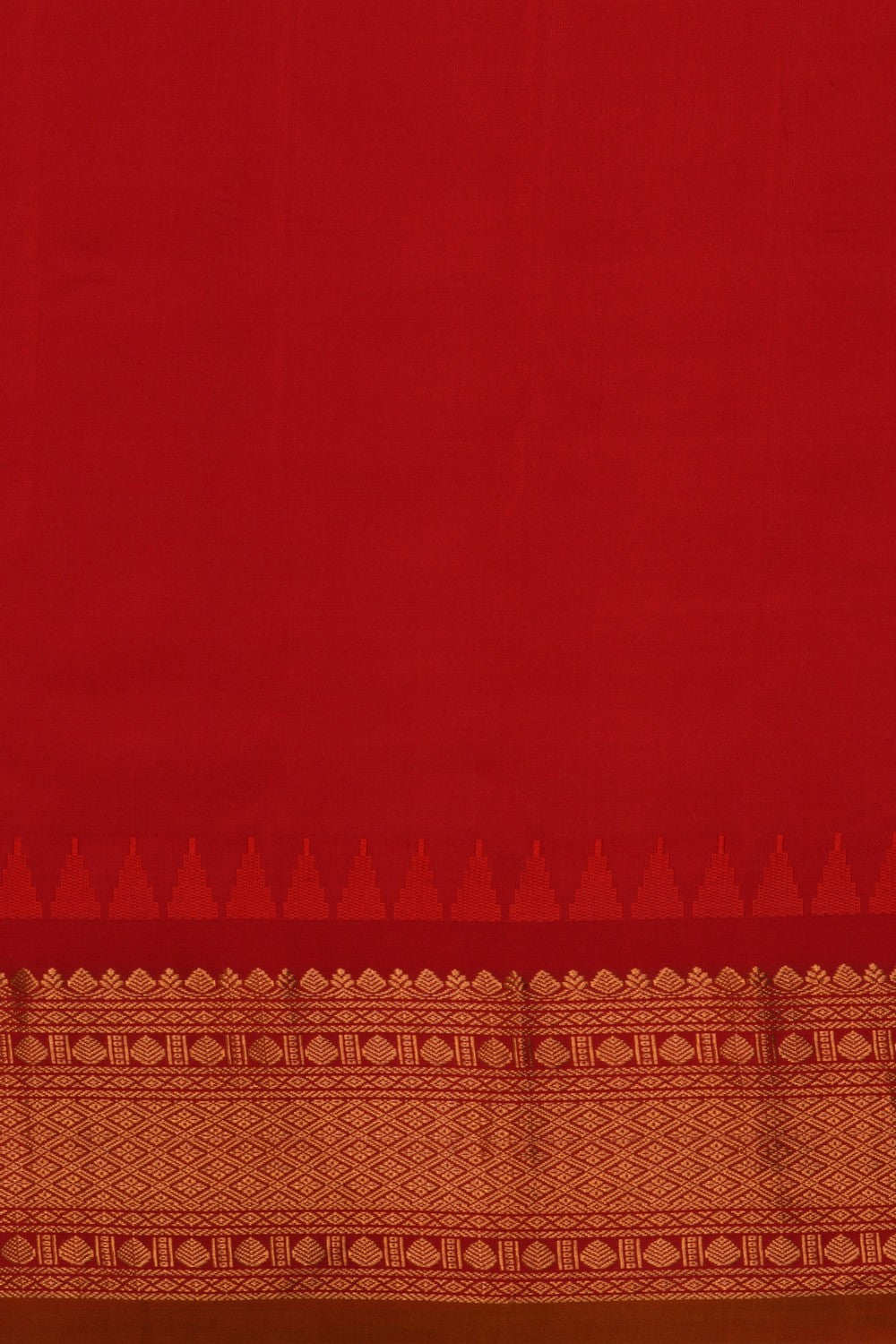 Image of Gadwal Silk Teal Green Saree