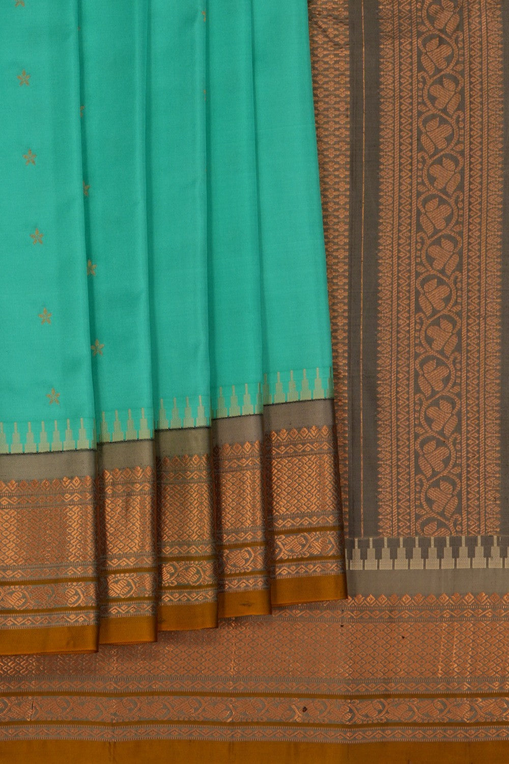 Gadwal Silk Sea Green Saree
