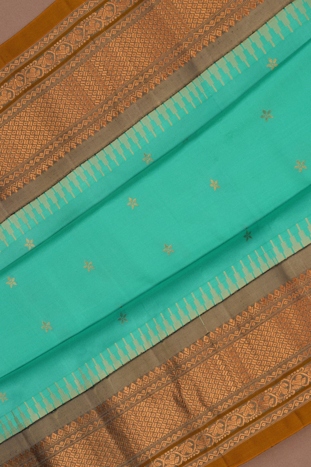Gadwal Silk Sea Green Saree