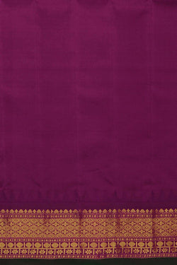 Image of Gadwal Silk Green Saree