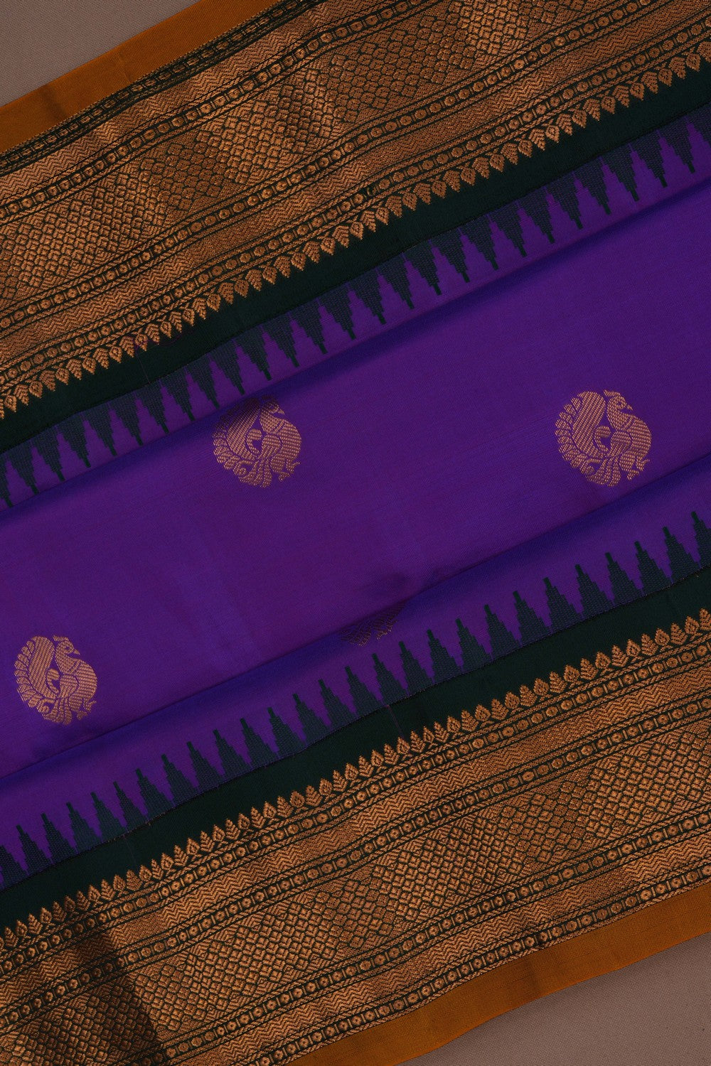Gadwal Silk Purple Saree