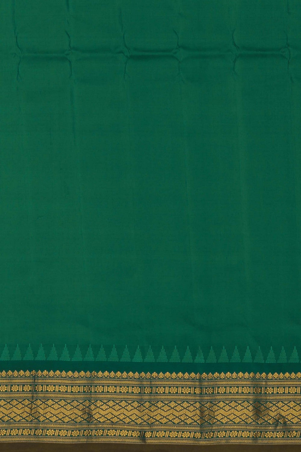Image of Gadwal Silk Mustard Saree