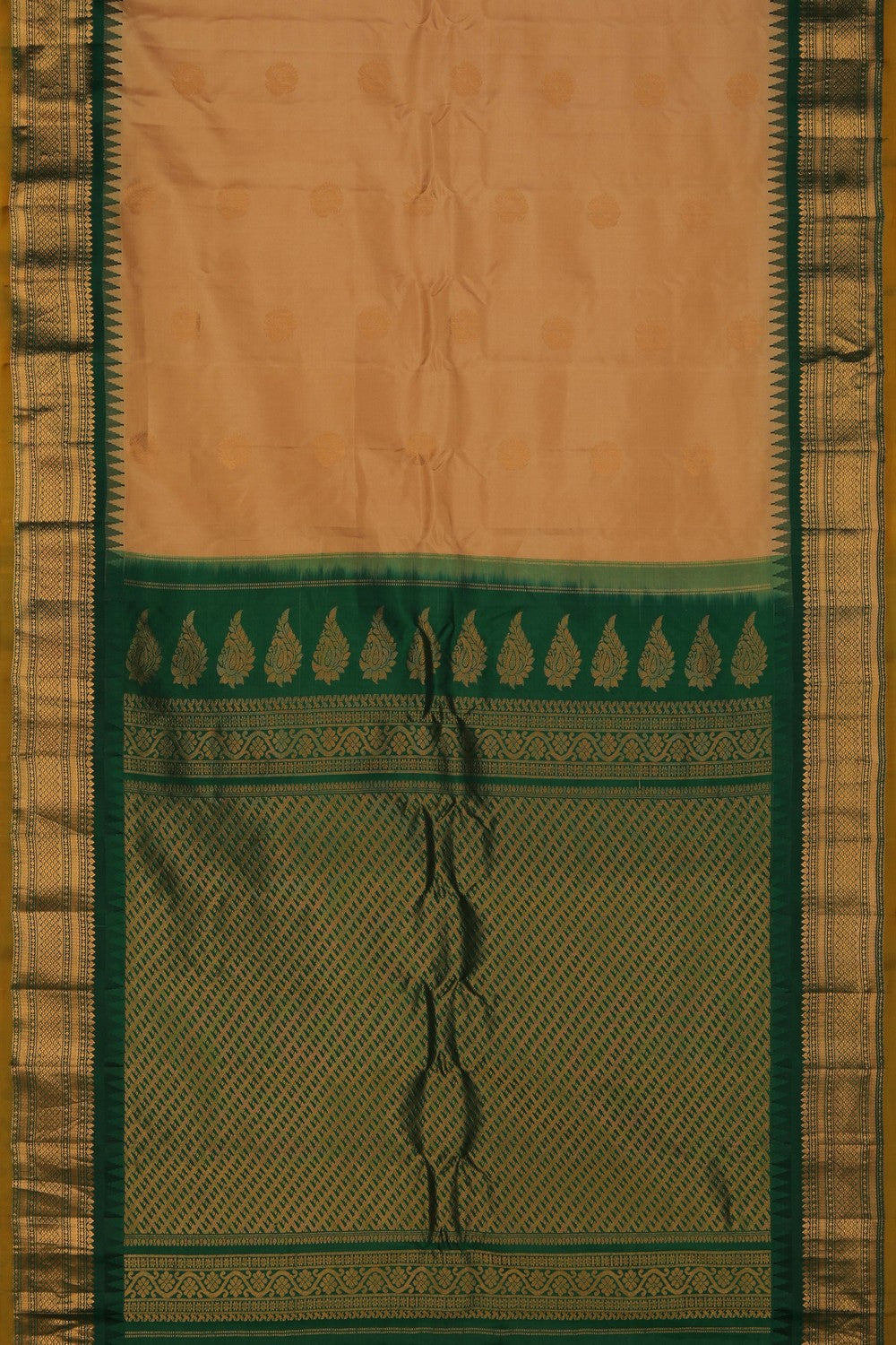 Gadwal Silk Beige Saree