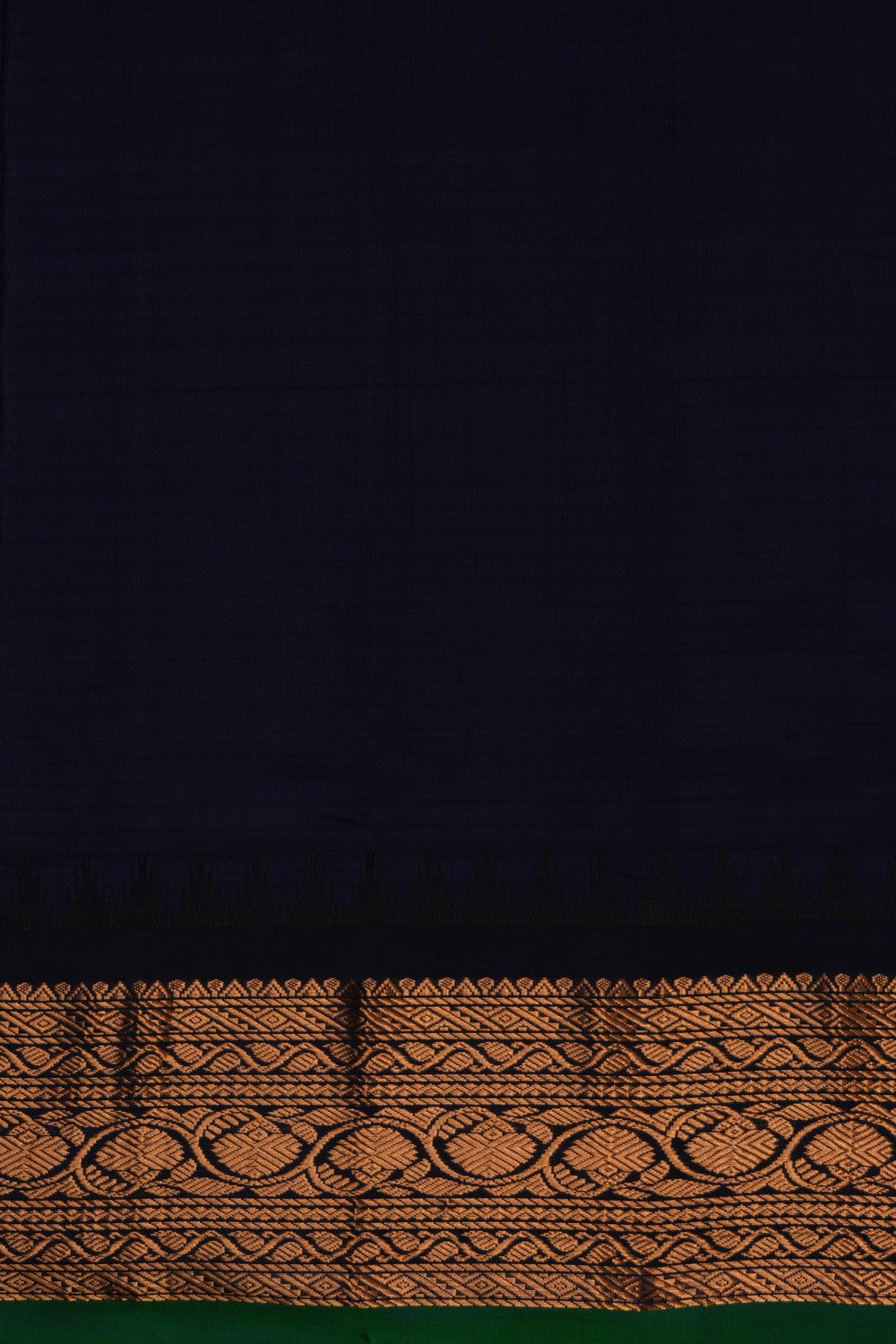 Gadwal Silk Kattam Beige Saree