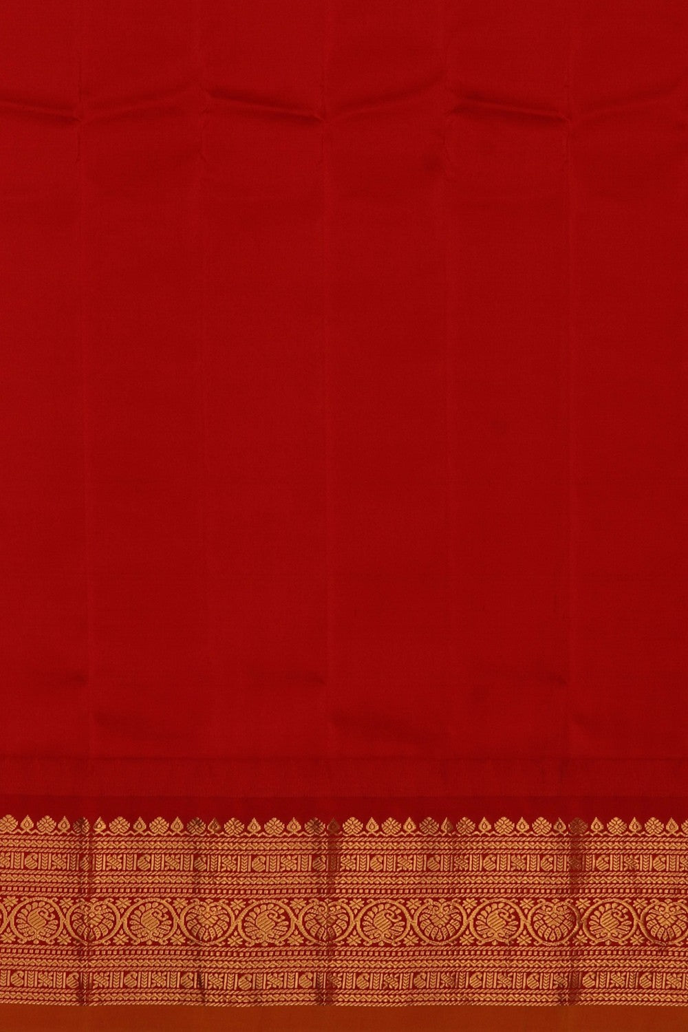 Gadwal Silk Kattam Purple Saree