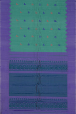 Image of Gadwal Silk Sea Green Saree