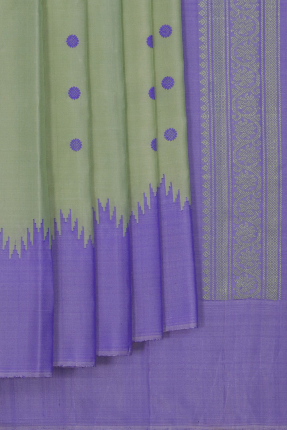 Gadwal Silk Mint Green Saree