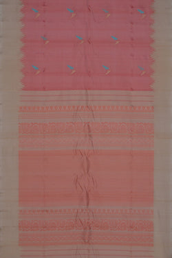 Image of Gadwal Silk Pink Saree