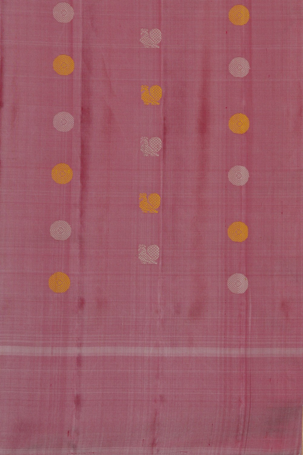 Gadwal Silk Off-White Saree