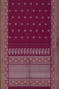 Image of Gadwal Silk Pink Saree