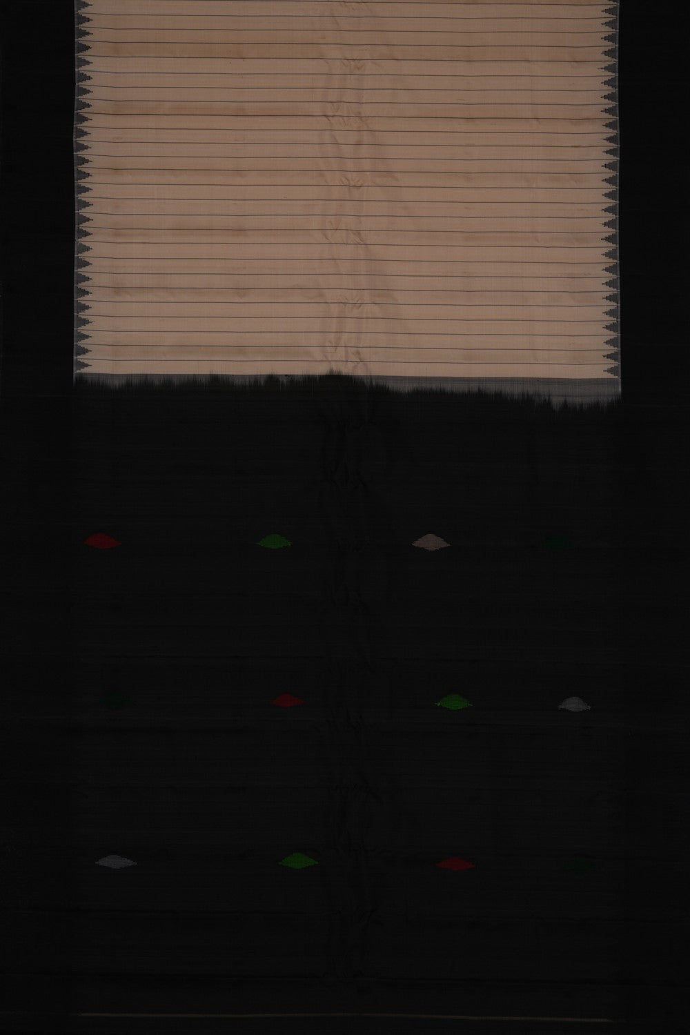 Image of Gadwal Silk Beige Saree