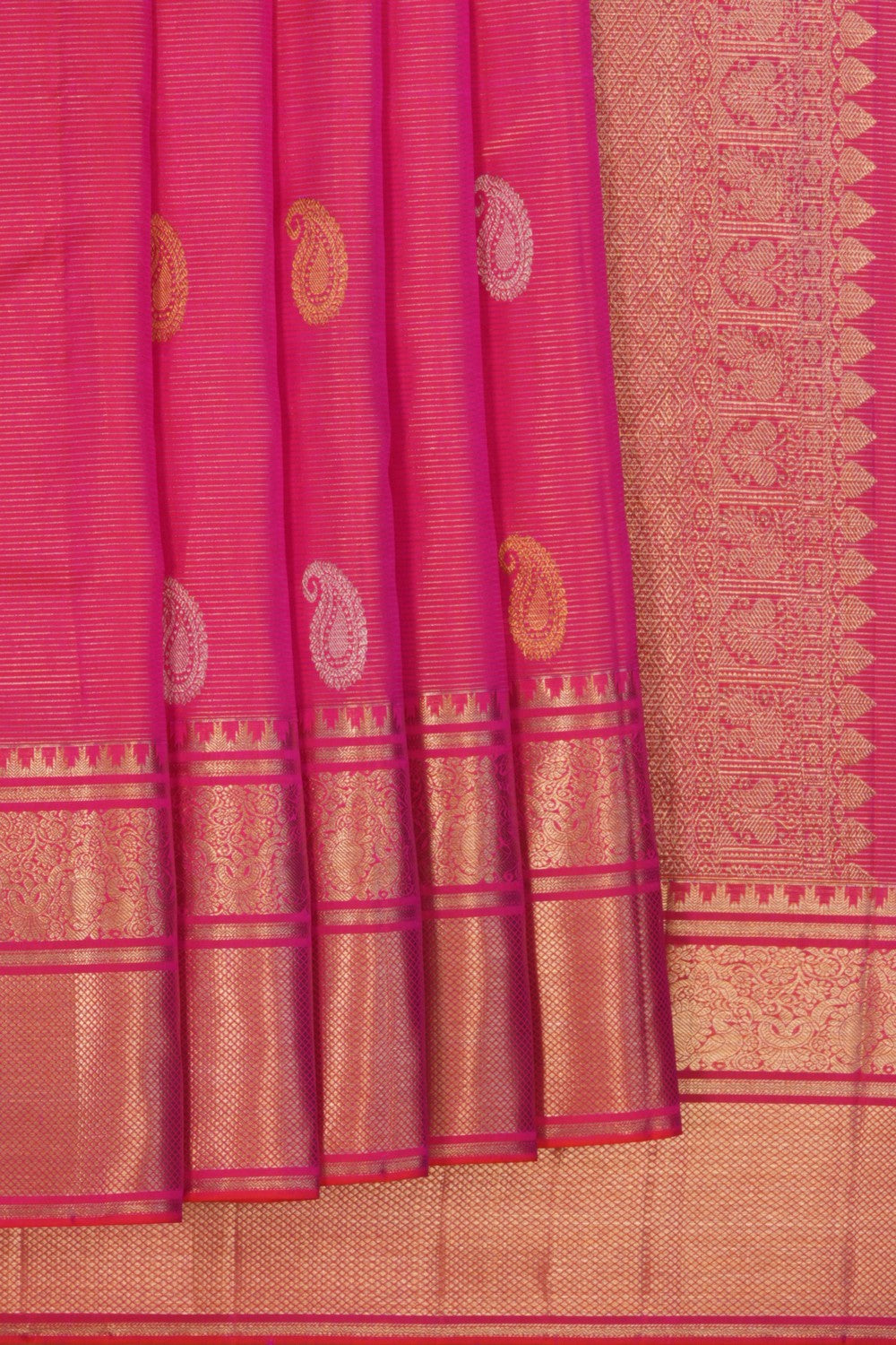 Kanchipattu Brocade Pink Saree