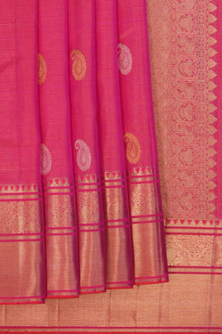 Image of Kanchipattu Brocade Pink Saree