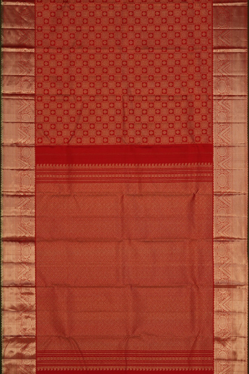 Image of Kanchipattu Brocade Red Saree