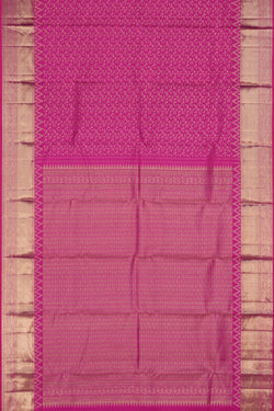 Image of Kanchipattu Brocade Pink Saree