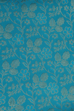 Image of Kanchipattu Brocade Blue Saree