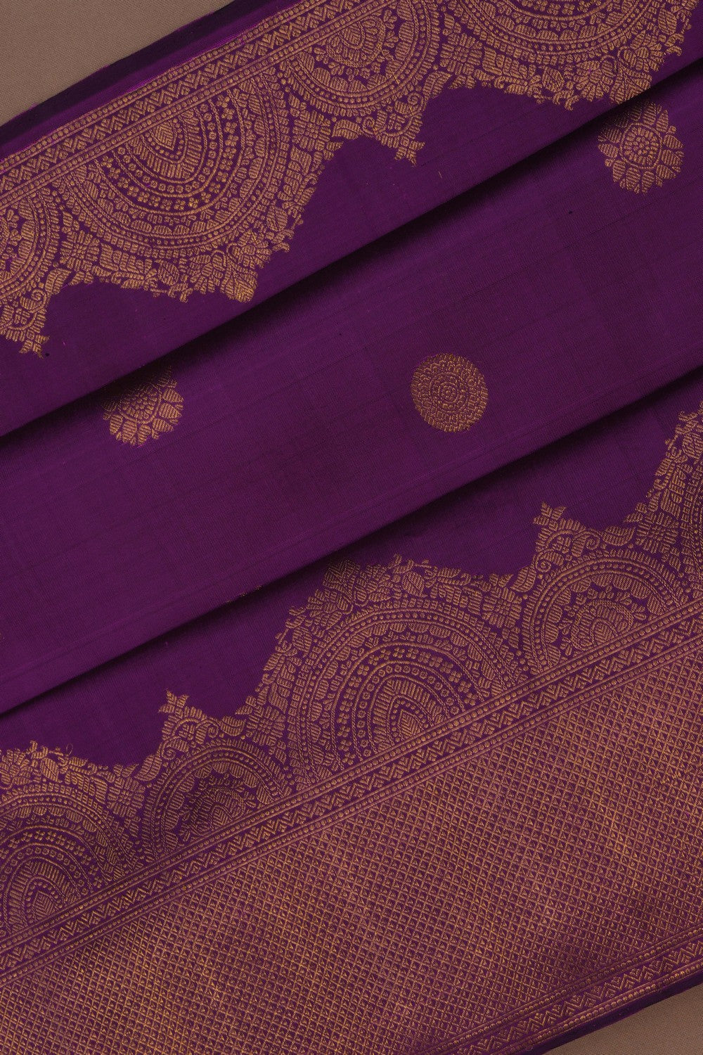Image of Arani Silk Purple Saree
