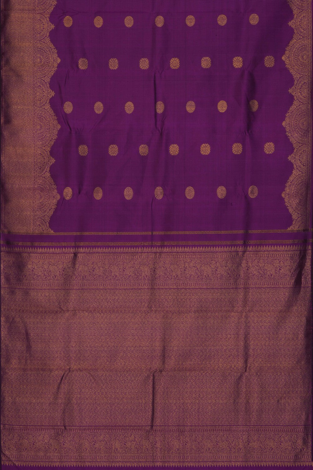 Image of Arani Silk Purple Saree