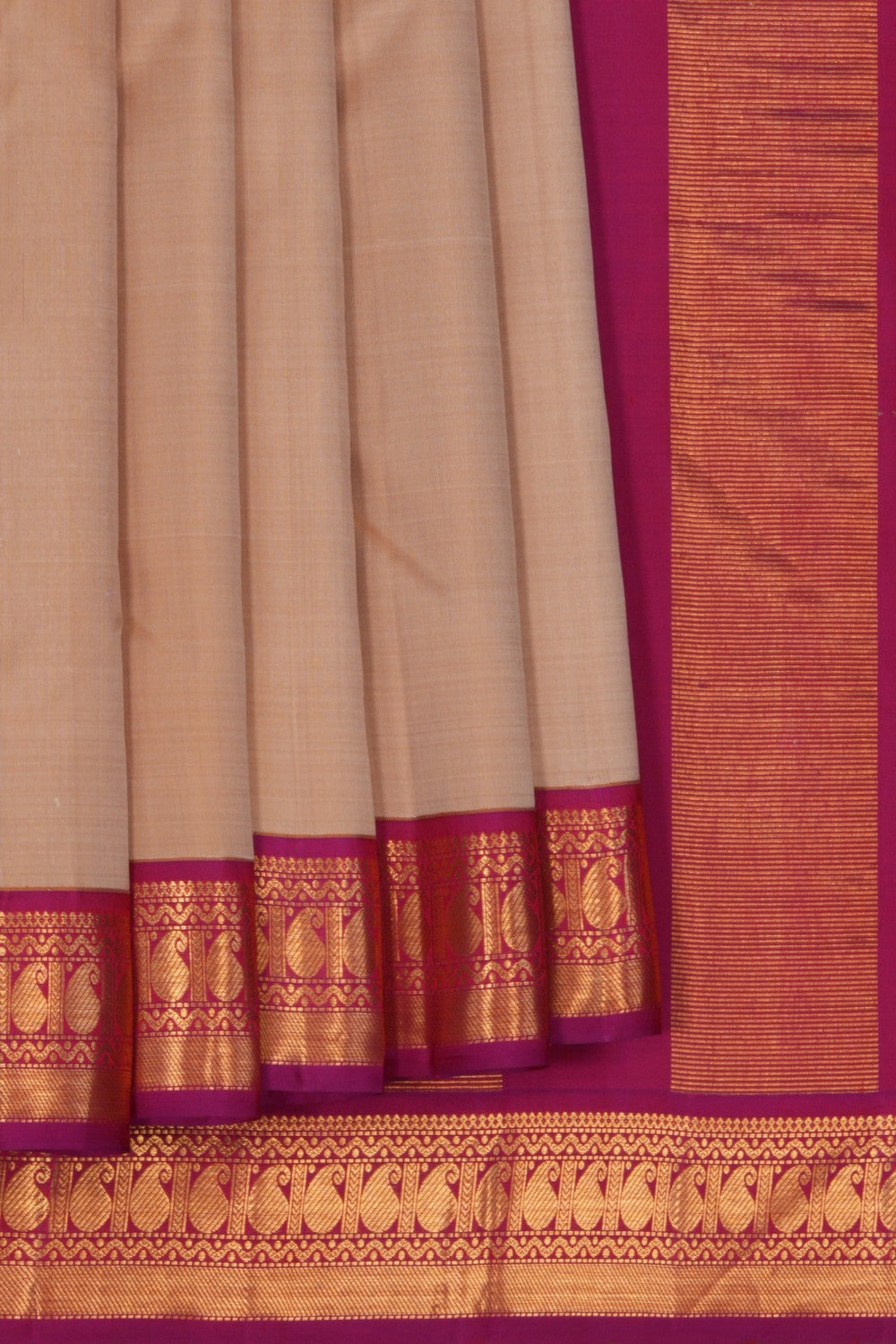 Image of Arani Silk Beige Saree