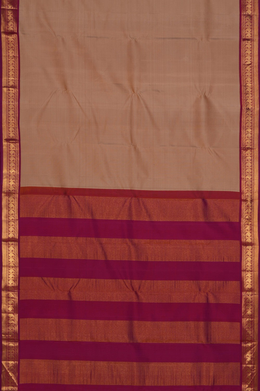 Image of Arani Silk Beige Saree