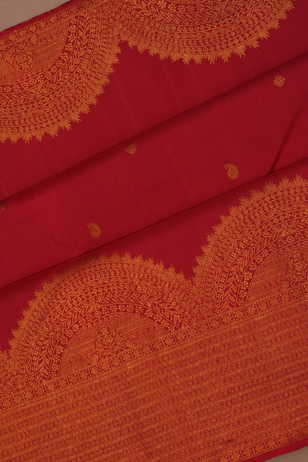 Image of Arani Silk Red Saree