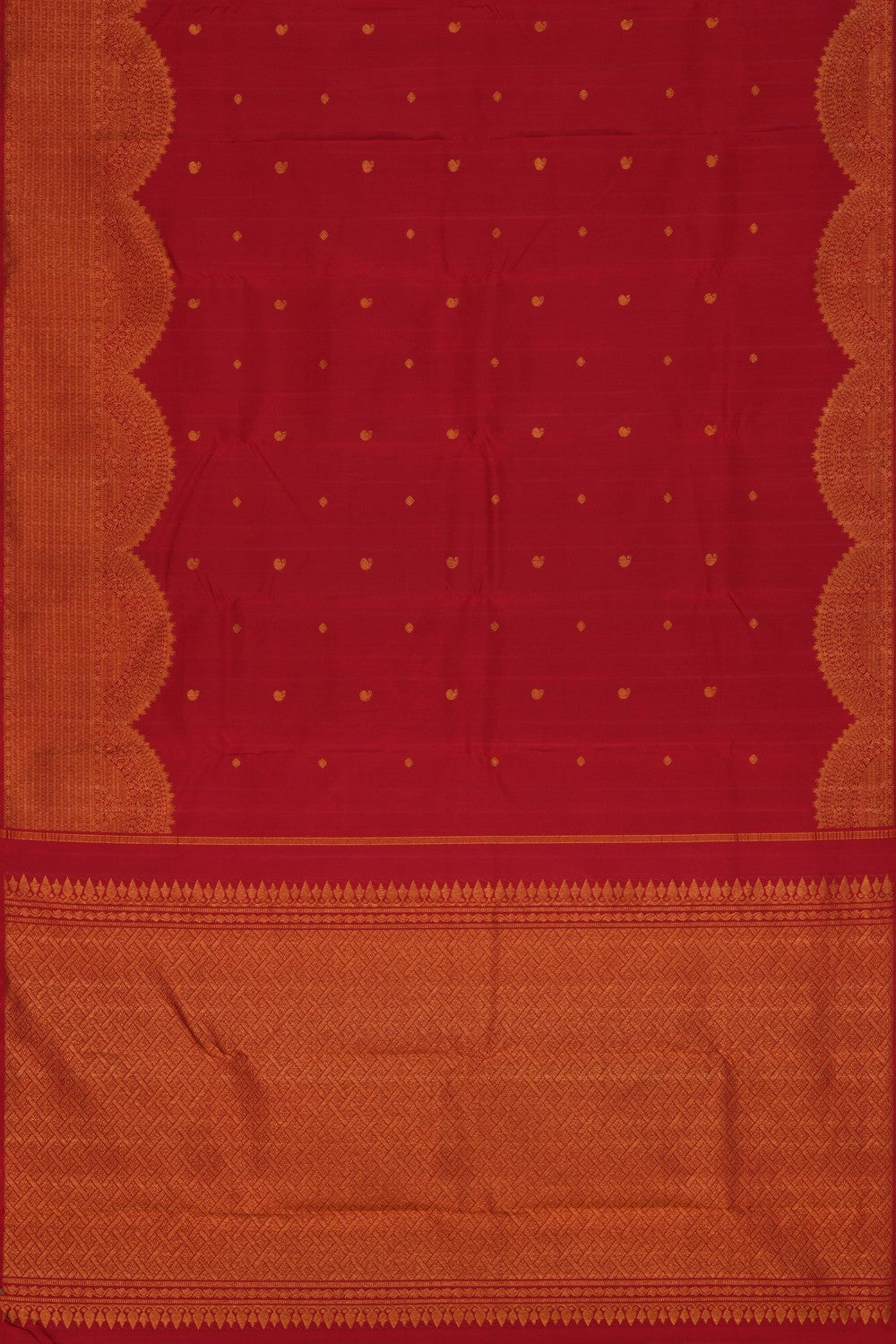 Arani Silk Red Saree