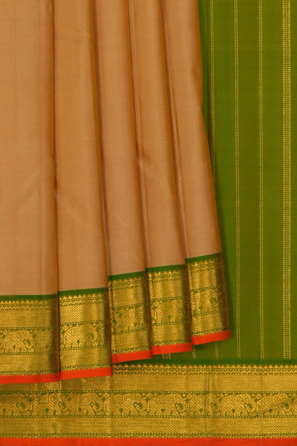Image of Arani Silk Beige Saree