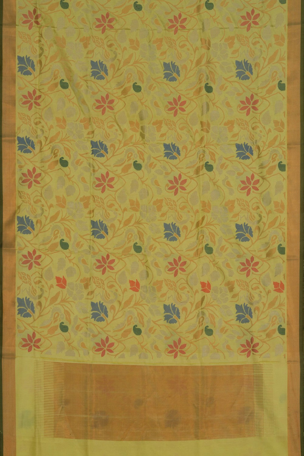 Image of Uppada Silk Yellow Saree