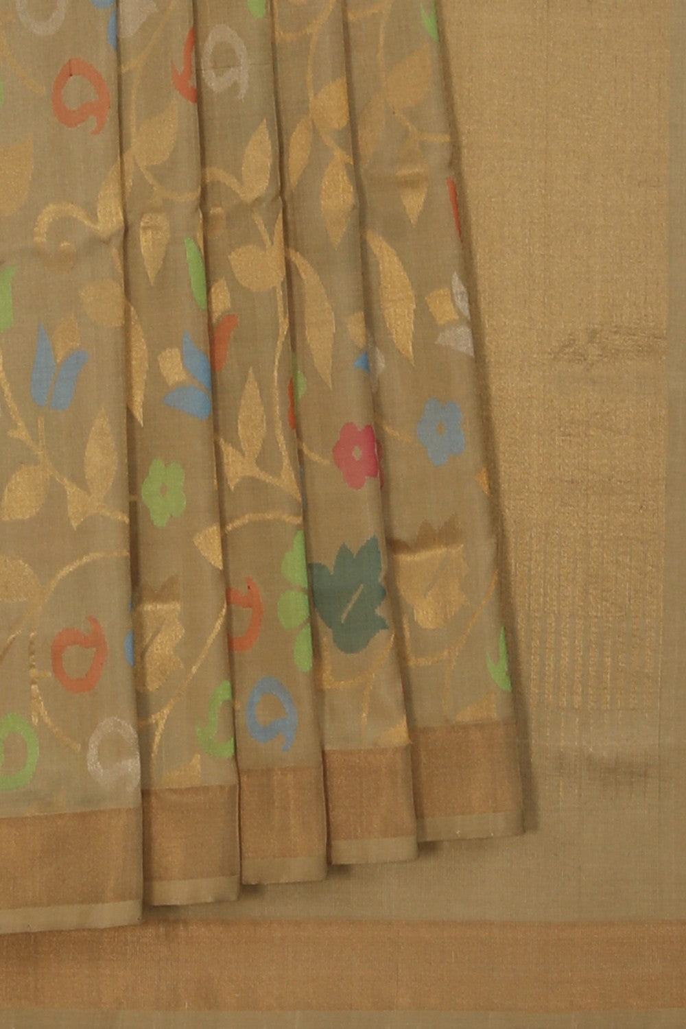 Image of Uppada Silk Beige Saree