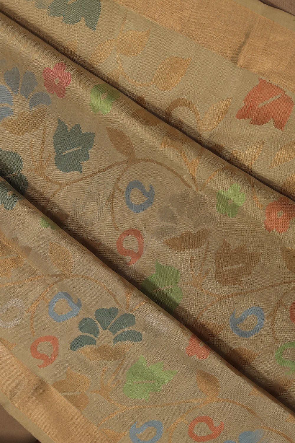 Image of Uppada Silk Beige Saree