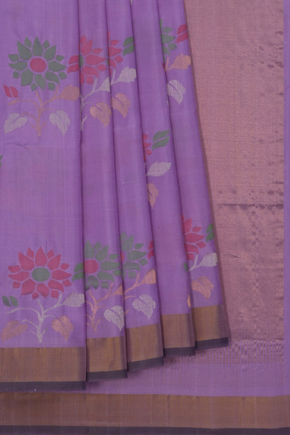 Image of Uppada Silk Purple Saree