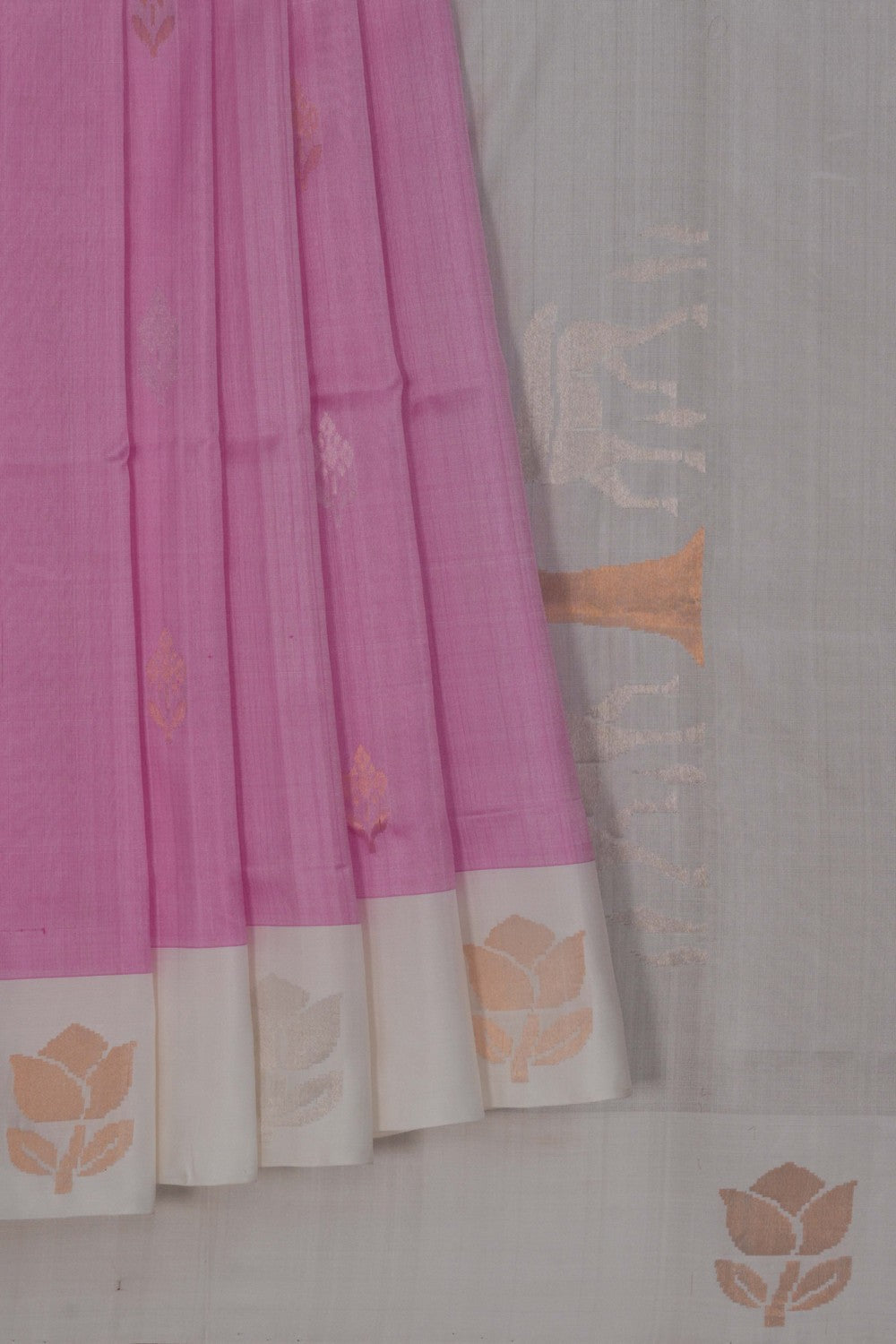 Uppada Silk Lavender Pink Saree