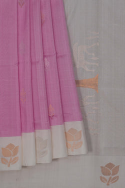 Image of Uppada Silk Lavender Pink Saree
