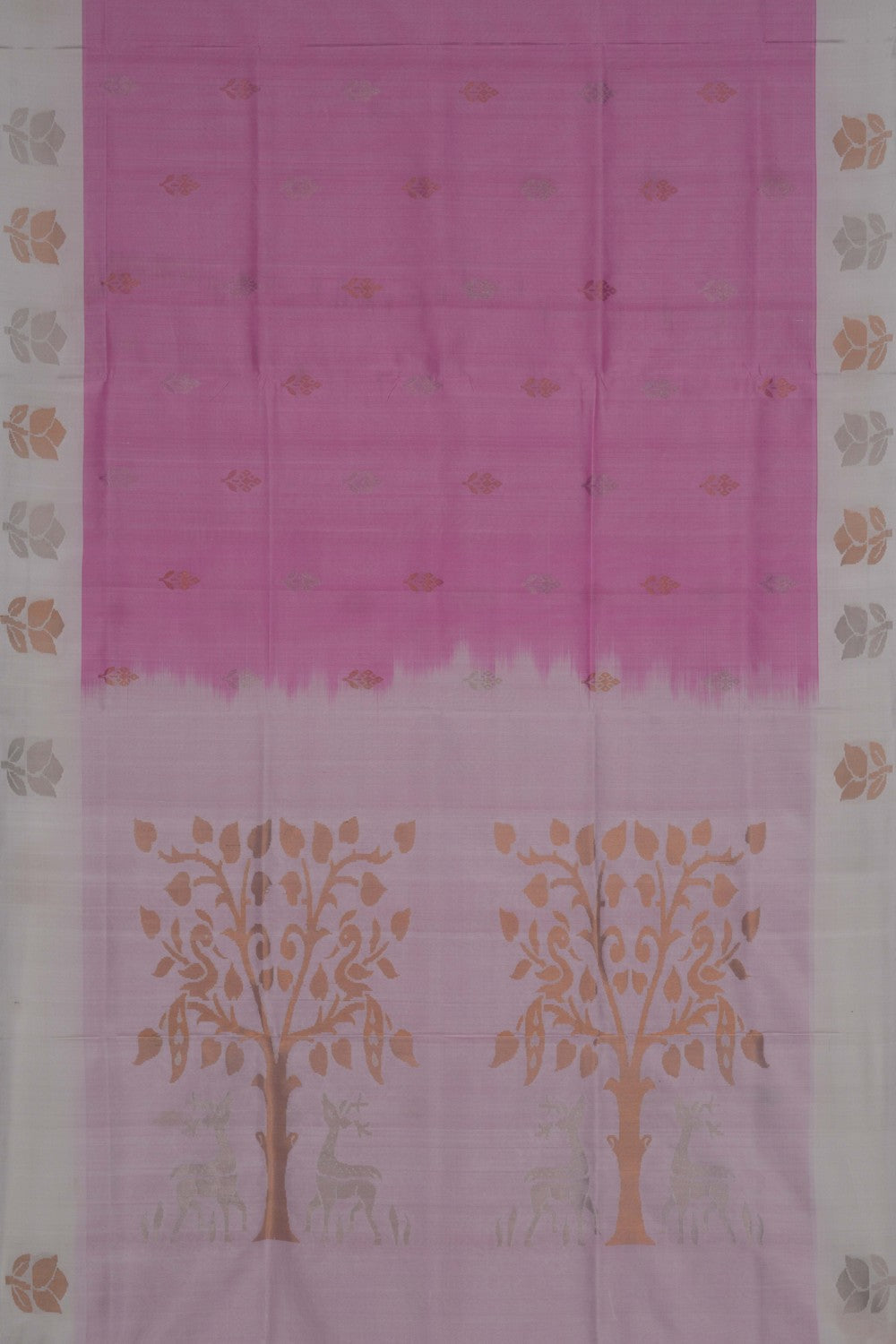 Uppada Silk Lavender Pink Saree
