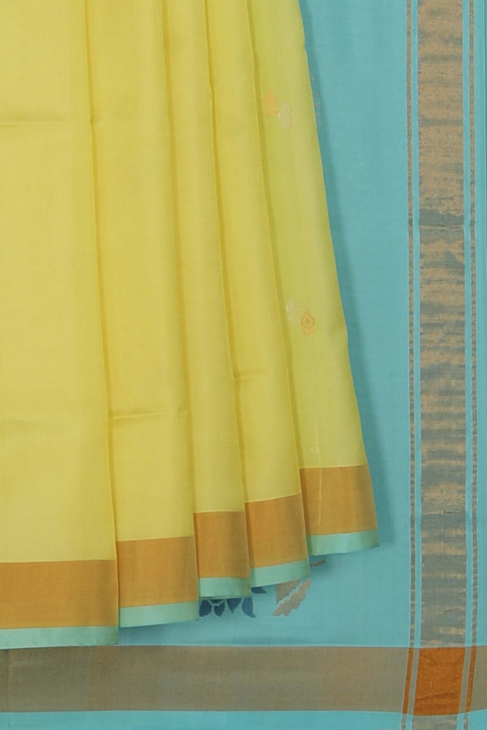 Image of Uppada Silk Yellow Saree