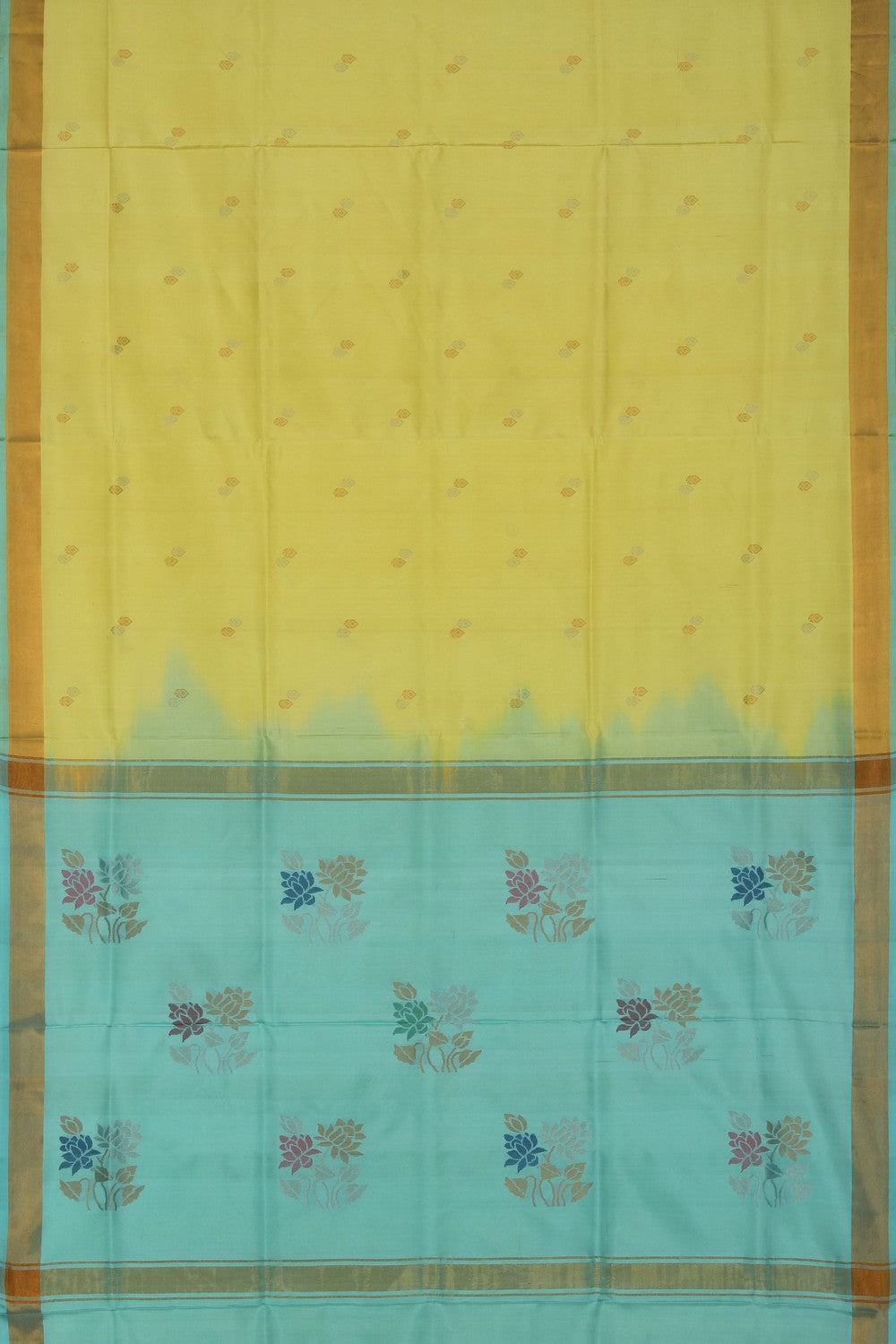 Image of Uppada Silk Yellow Saree