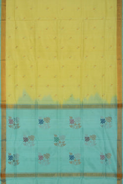 Image of Uppada Silk Yellow Saree