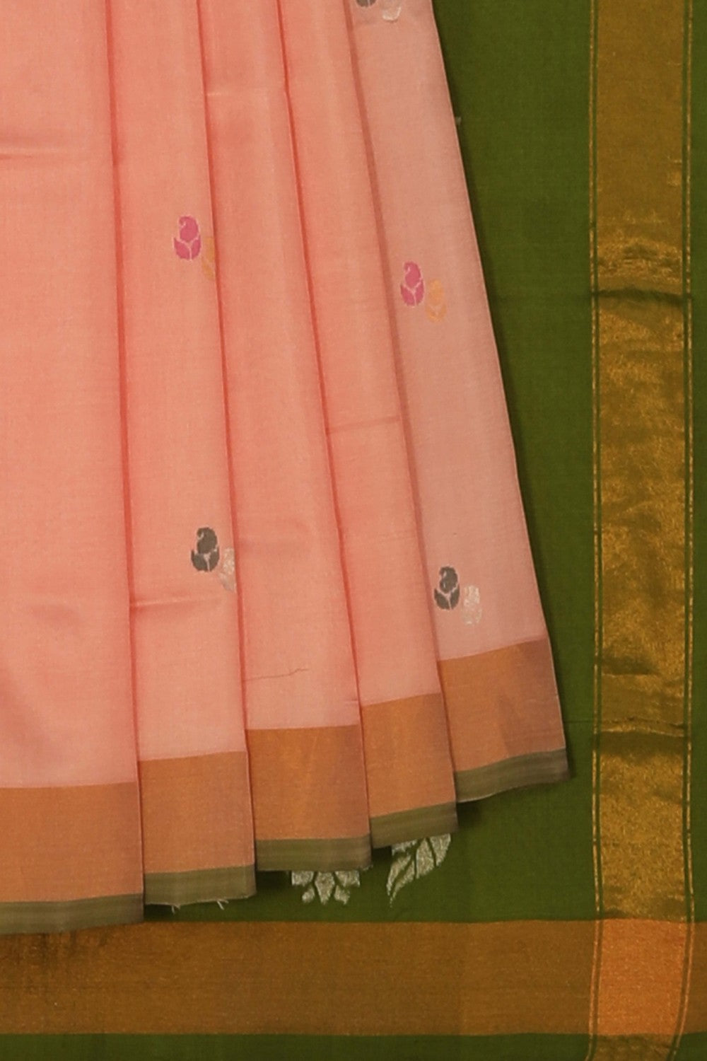 Uppada Silk Peach Saree