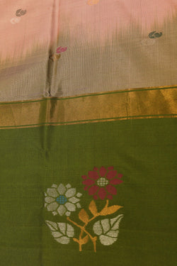 Image of Uppada Silk Peach Saree