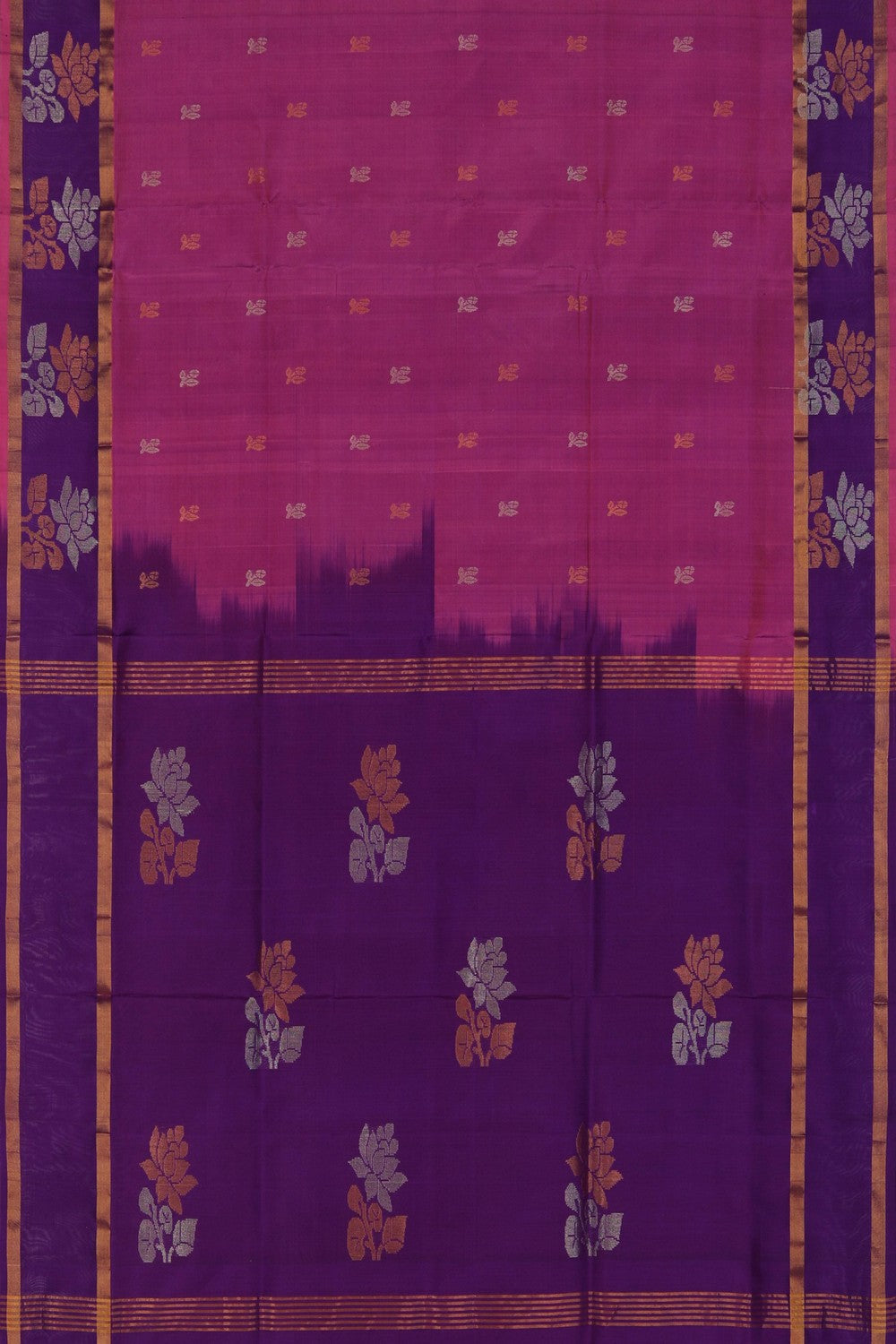 Image of Uppada Silk Pink Saree