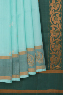Image of Uppada Silk Sea Green Saree