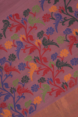 Image of Cotton Jamdani Pink Saree