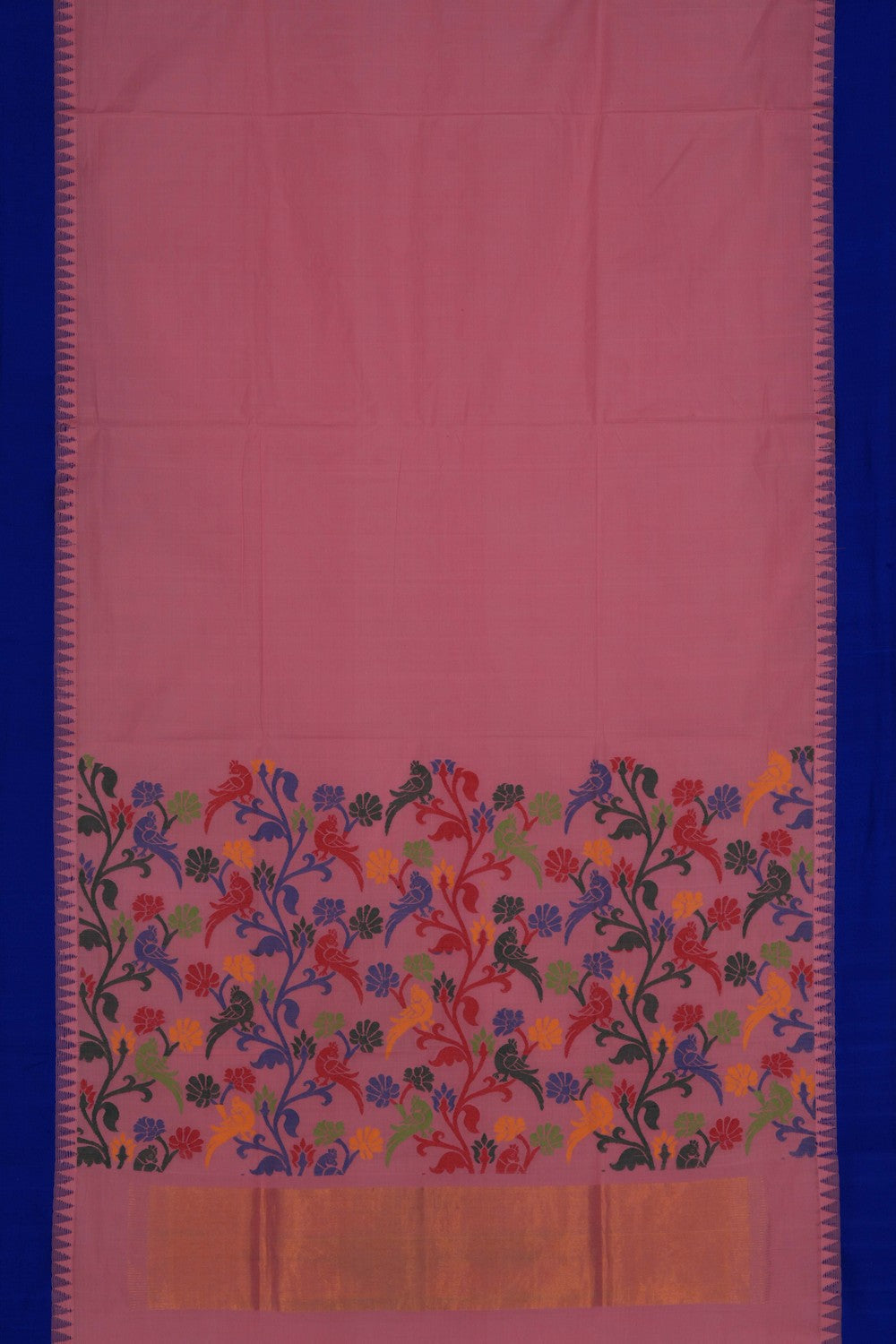 Cotton Jamdani Pink Saree