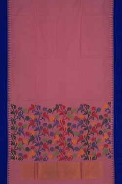 Image of Cotton Jamdani Pink Saree