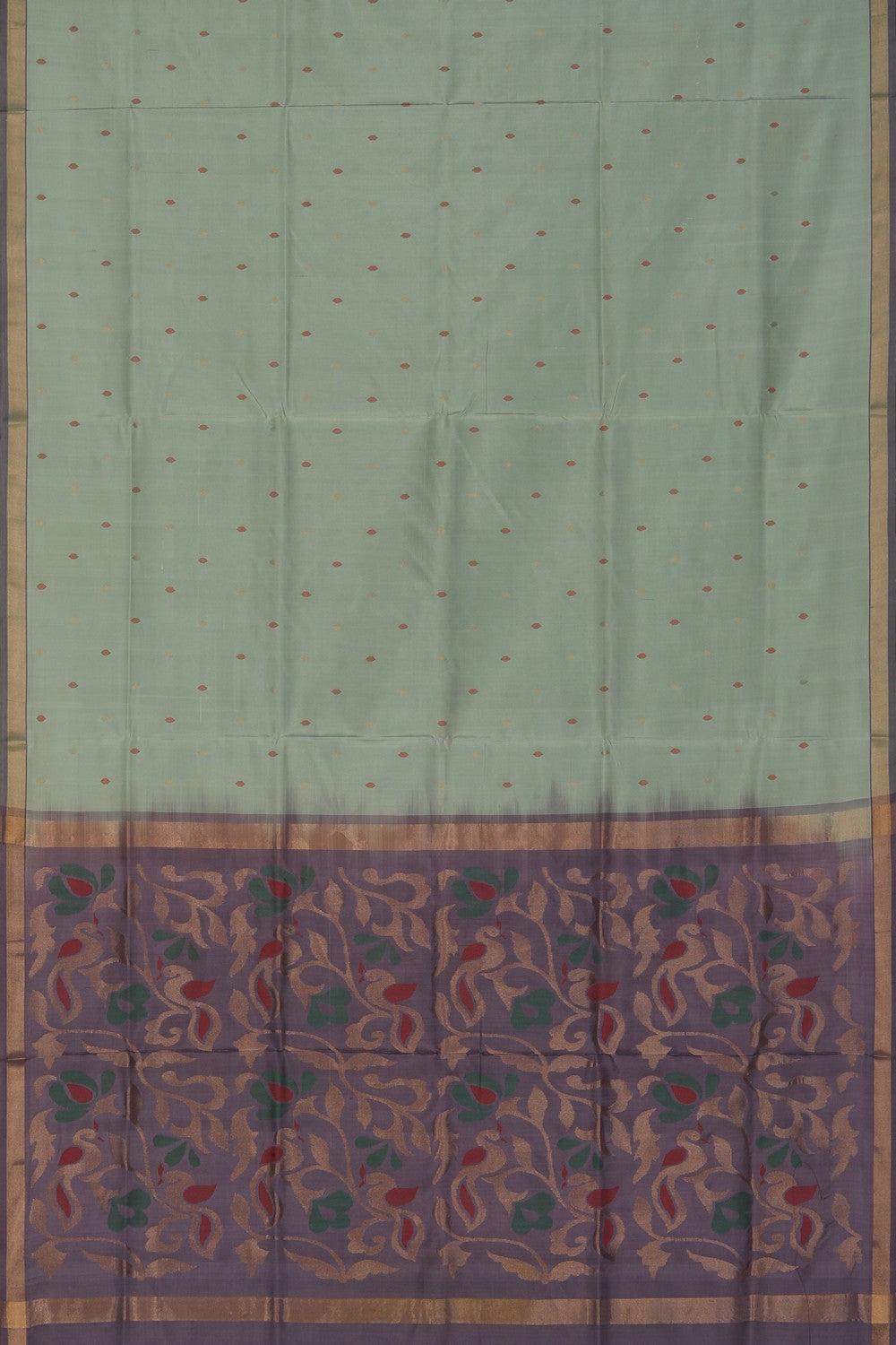 Uppada Silk Sage Green Saree