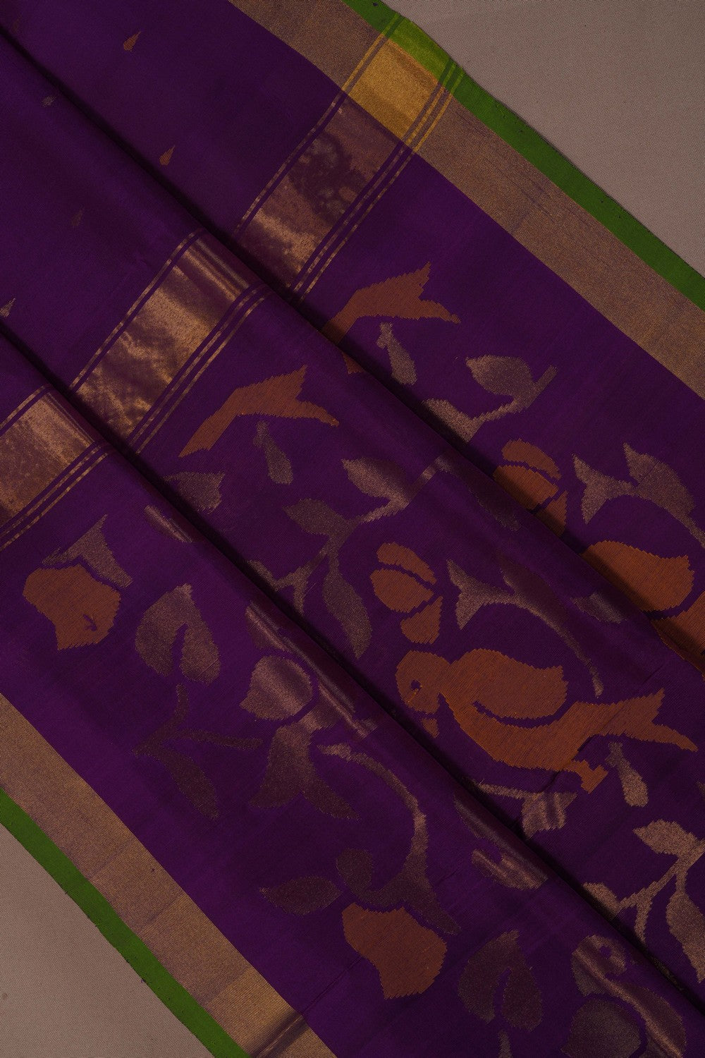 Image of Uppada Silk Purple Saree