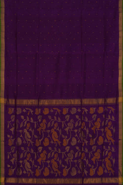 Image of Uppada Silk Purple Saree